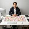Non-Slip Floral Desk Pad Rubber Base Gaming Mats Desk Mat Mouse Pad  Work