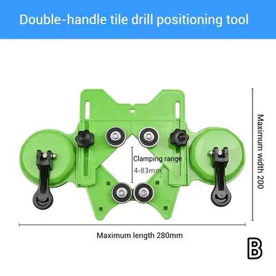 4-83mm Glasfliesen Öffnungsortierer Saugnapf Marmor Schlagbohrer Führung Diamantbohrer Verstellbarer Führungslöcher-Ortierer