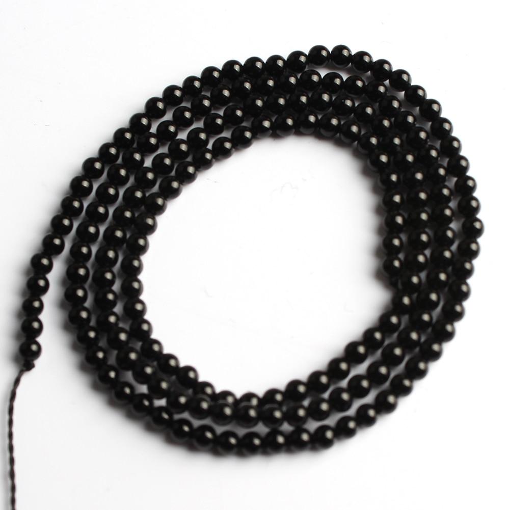 

Бусины из натурального камня, агаты, нефриты, говлитовые кристаллы, круглые крошечные бусины пони для изготовления ювелирных изделий, браслет «сделай сам», 2 мм, 3 мм, 15 дюймов black agate 3mm