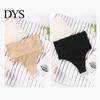 Sweat-free Lumbar Support Underpants 2 Pcs Women Thong High Waist Tummy Control Butt-uncovered One-piece Moulding Training Good Breathability Elastic