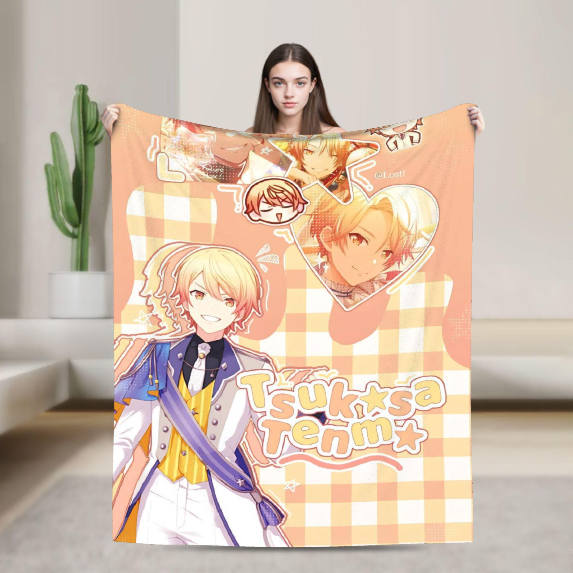

Tsukasa Tenma Blanket Decorative Flannel Throw Blanket For Bedroom Super Warm Customized Quality Bedspread Birthday Gift 30x40in