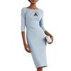 Elegantes, figurumschmeichelndes Herbstkleid – Schlankmachendes Partykleid für Damen