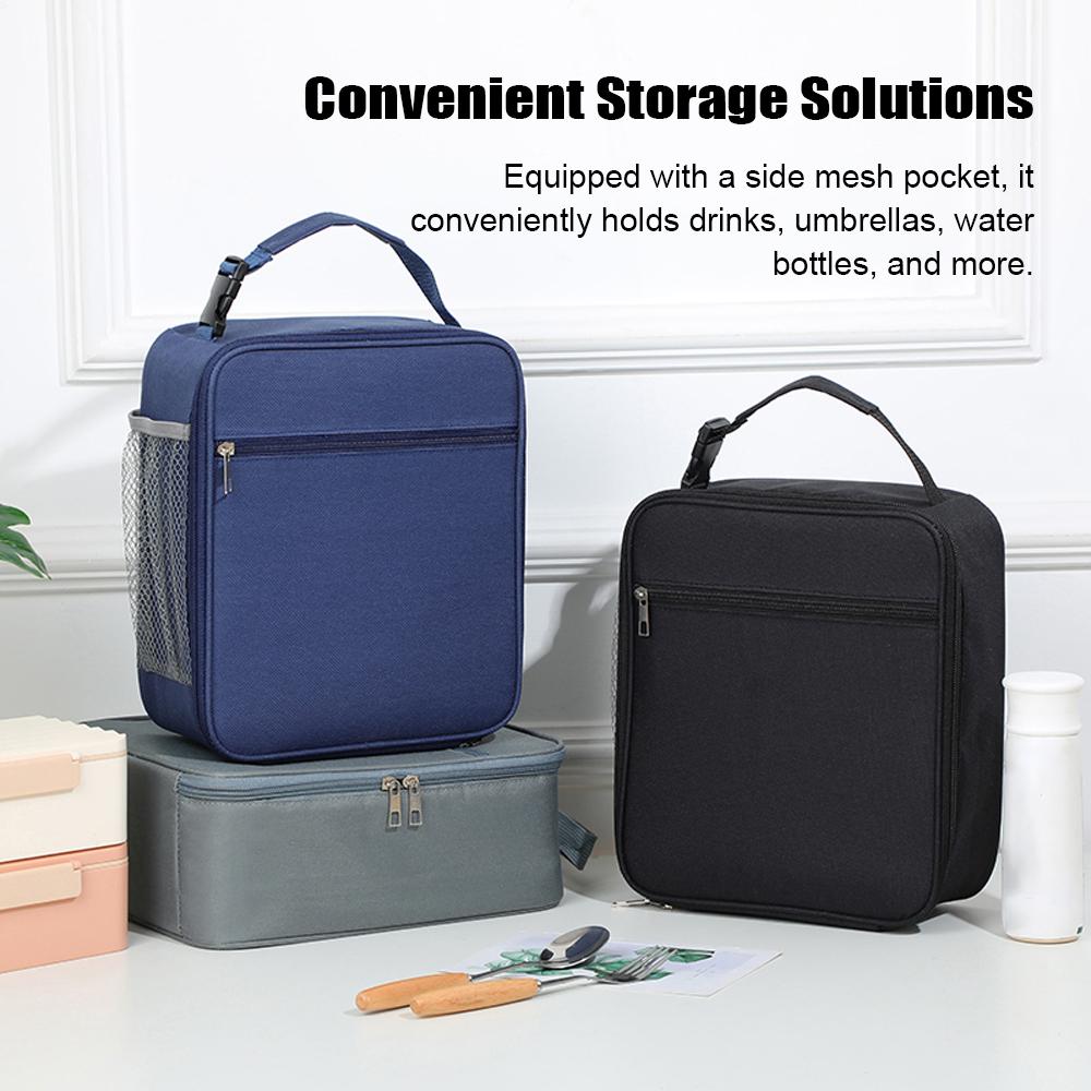 Insulated Lunch Bag for Men Women Reusable Lunch Box Portable Cooler Bag Waterproof Large Capacity Lunchbox with Handle