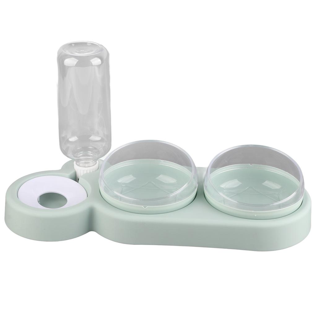 Miska na vodu a jídlo pro domácí mazlíčky Nakloněný design Zabraňuje klouzání Odnímatelná Krmná miska pro kočky a psy s lahví na vodu