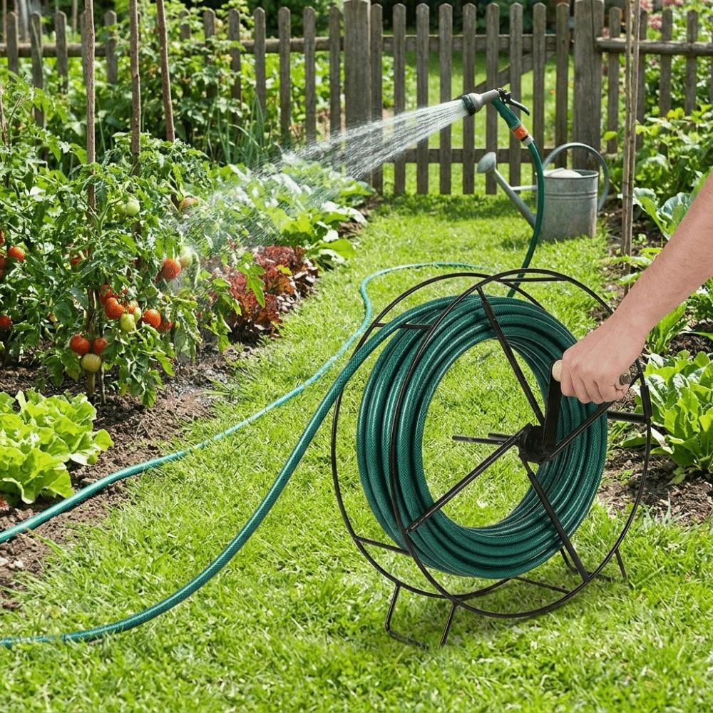 Stable Base Manual Water Hose Reel Tangle-Clear Hose Sorting Equipment Fire Hose Reel Firefighting
