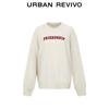 UR 2025 Herbst Damen Oversized Sweatshirt mit Kontrastbuchstaben