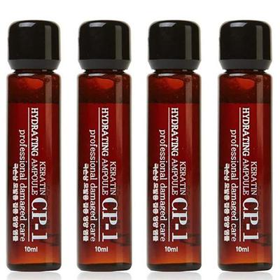 Fiala concentrata di cheratina (10 ml x 4) – Siero Intensivo Riparatore per Capelli Danneggiati o Colorati, Coreano