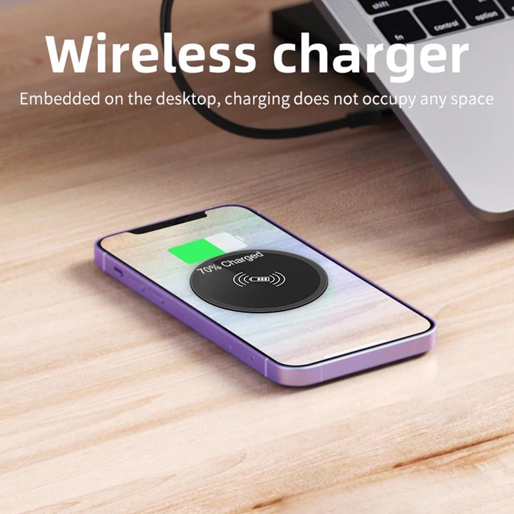 Built In Desktop Device Fast Wireless Charger 15W 10W 5W Quick Charger