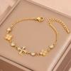 Popular bracelet, titanium steel does not fade, love zircon bracelet, high-end female light luxury niche bracelet, bracelet.