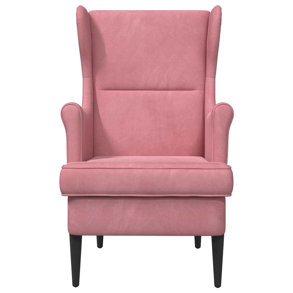 Pink Velvet Armchair