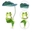 Frog Garden Statue Resin Cute Frog Statue for Garden Yard Patio Fairy Garden Accessories