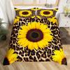 Brown Leopard Cheetah Printed Duvet Cover for Kids Teen Boys Girls Man Women Bedroom Decor Africa Wild Animal Theme Bedding Set