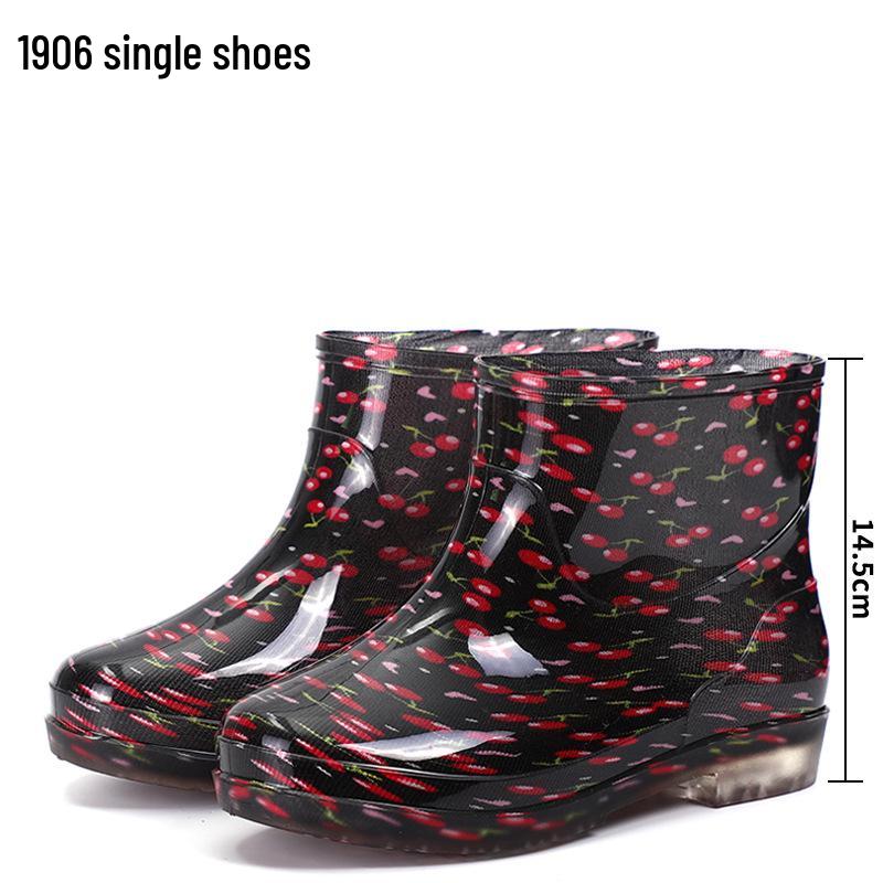 Damen Kristall Verschleißfeste Camouflage Regenstiefel - Modisches, Rutschfestes, Ganzjahres-Outdoor-Schuhwerk.