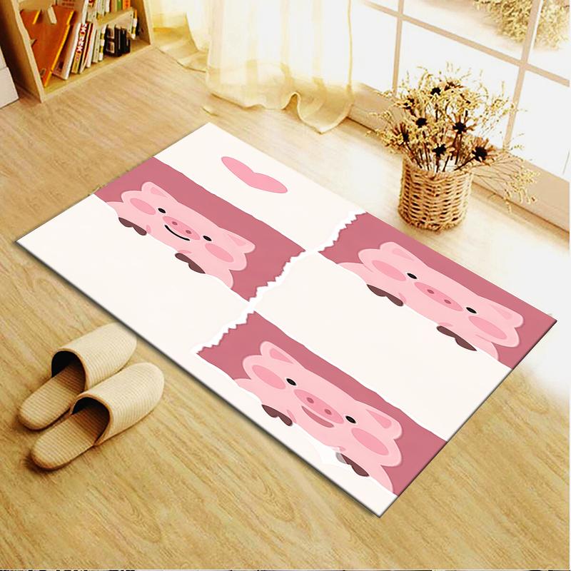 2025 New Cute Pink Pig Carpet Rug for Living Room Bedroom Home Sofa Decoration,Kids Play Non-slip Floor Mat