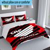3PCS Custom Name Cap Logo Design Bedding Set, Including 1pc Duvet Cover And 2pcs Pillowcases, Suitable for Dorms and Bedrooms Gift