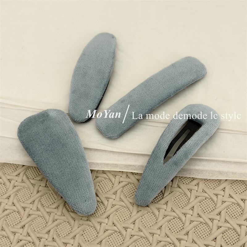 Korean Version Retro Minimalist Fabric Hair Clips for Elegant Side-parted Hair, Side-byside Hair Clips, Versatile Hair Accessories