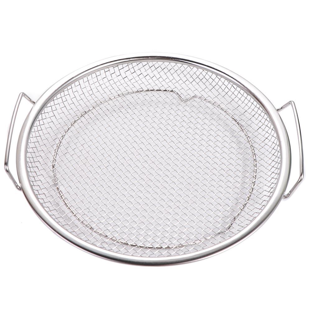 Large Mesh Design Stainless Steel Frying Filter Round Net Frying Basket Mesh Plate  Fried Chicken