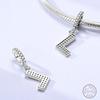 New Copper Beaded Pendant 26 Letters A-Z Diy Name Beads Suitable For Original Bracelet Jewelry Making