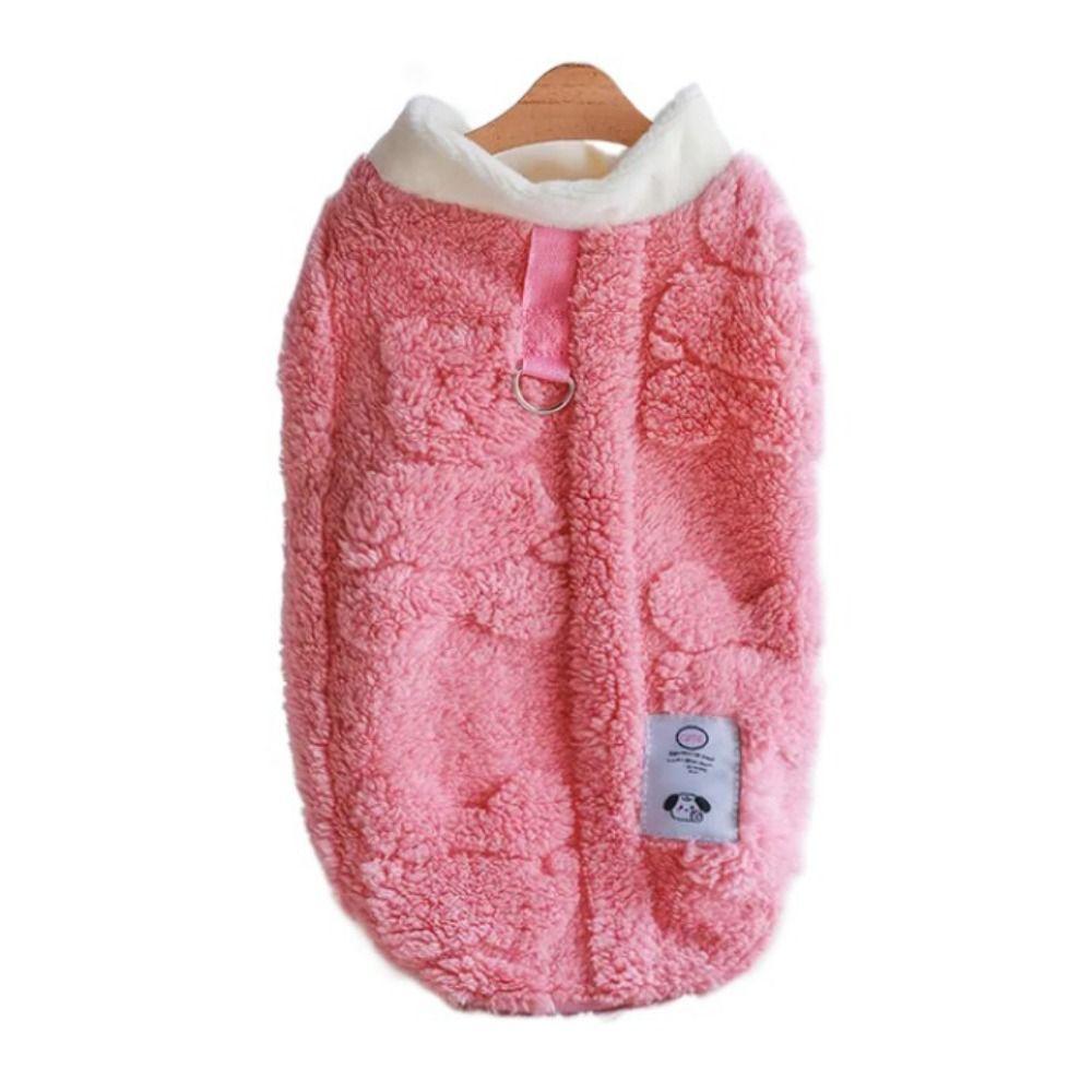 Warm Winter Warm Dog Vest Velvet Pet Traction Buckle Clothing Autumn Dog Pullover  for Cats/Kitten