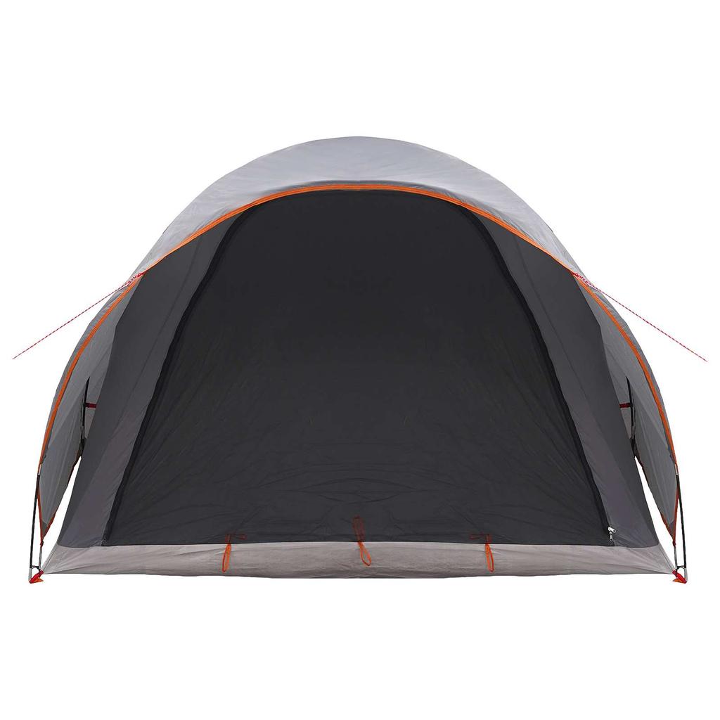 Tunnel Tent with Grey and Orange Roof 370 x 275 x 210 cm