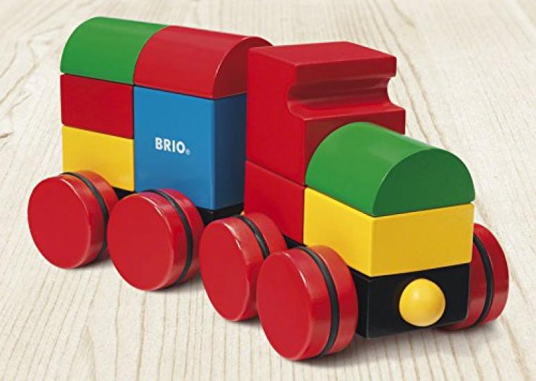 BRIO Magnetic Stacking Train (Red Tires) 30124