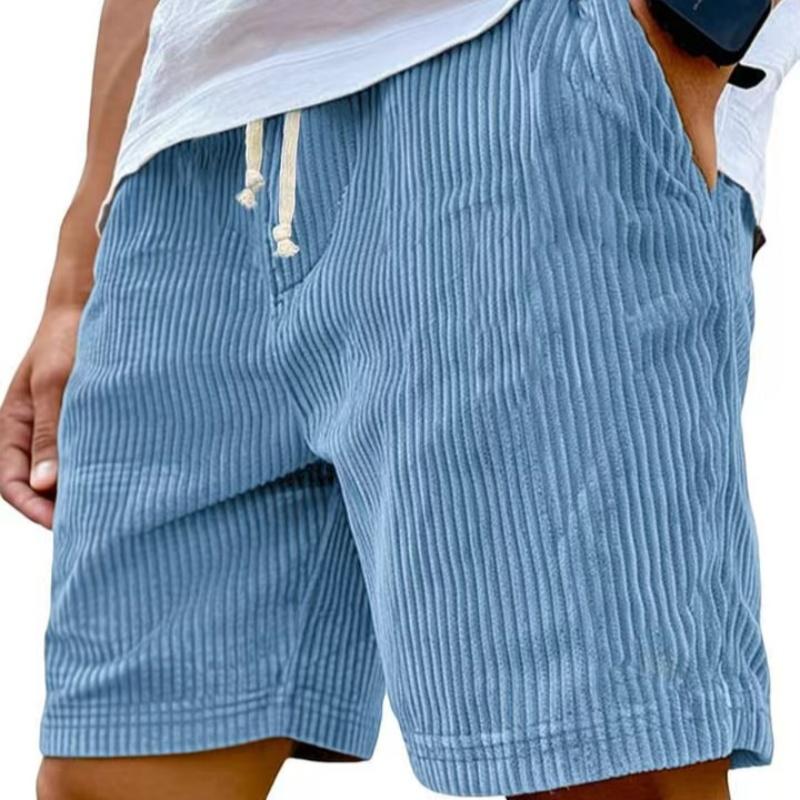 Pánské retro manšestrové ležérní kraťasy Pánská móda Jednobarevné teplákové kalhoty Harajuku Manšestrové krátké kalhoty Nové pánské oblečení Roupas