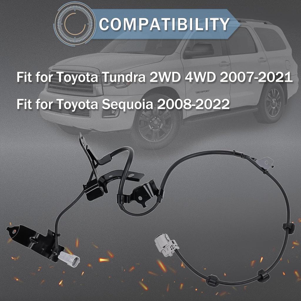 89516-0C040 ABS Wheel Speed Sensor Wire Harness Front Left Compatible with Toyota Tundra 2WD 4WD 2007-2021, Fit for Sequoia 2018-2022, Wire Skid