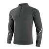 Men's Half Zip Hoodie Long Sleeve Stand Collar Casual Pullover for Running Cycling Fitness with Reflective