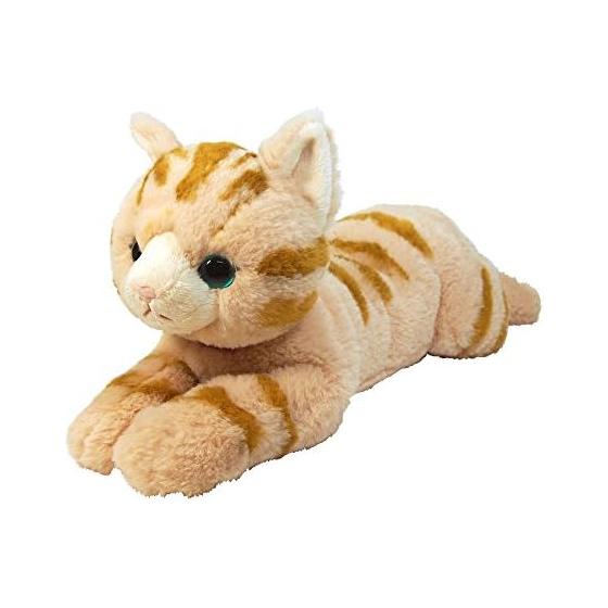 Knee cat stuffed toy brown M size P-1812