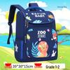 Children's Space-Themed School Backpack, Grades 1-6, Ages 6-12, Spine Support for Boys and Girls