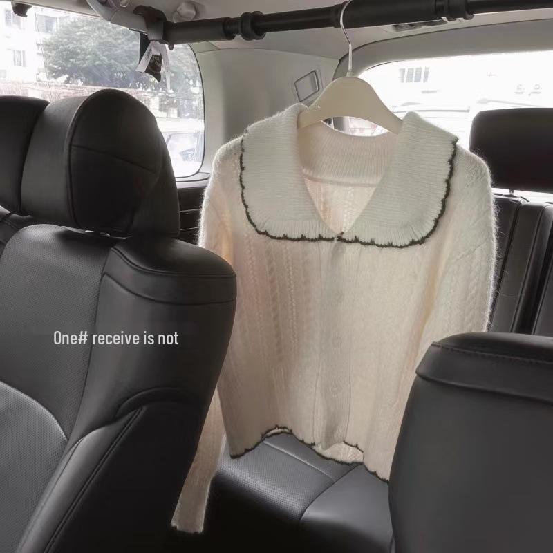 Women's Autumn/Winter 100% Wool Doll Collar Cardigan - Sweet, Fresh Knit Sweater Coat