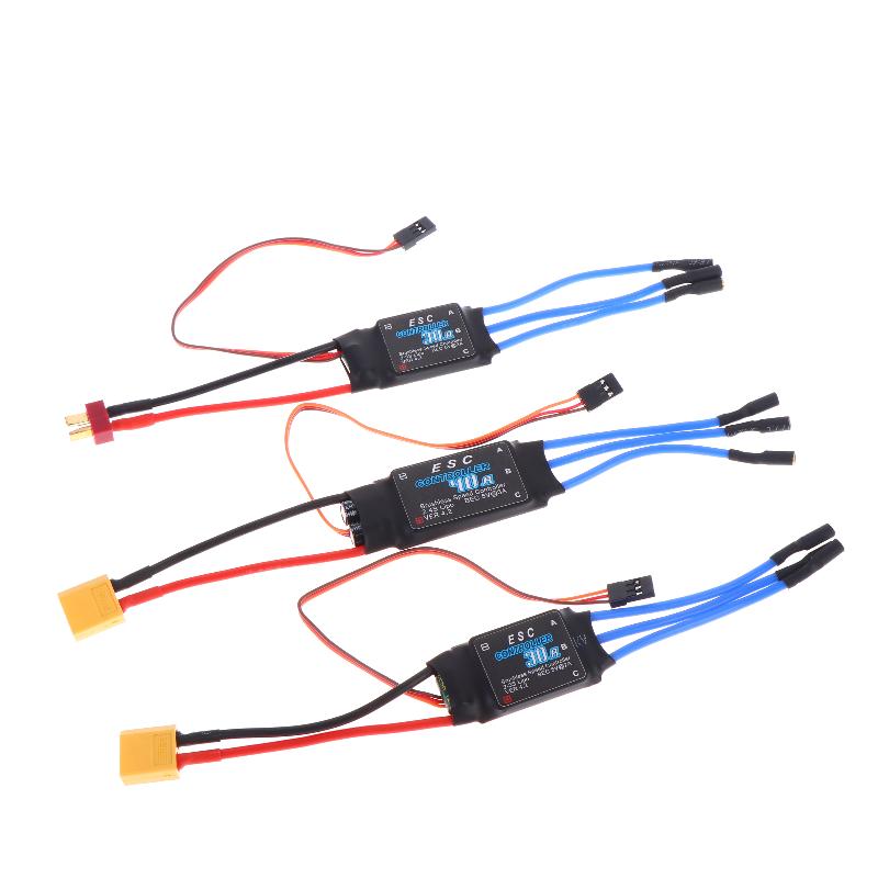 30A 40A Brushless ESC 2 4S Electronic Speed Controller Banana Connectors for RC Car Smooth Throttle Response
