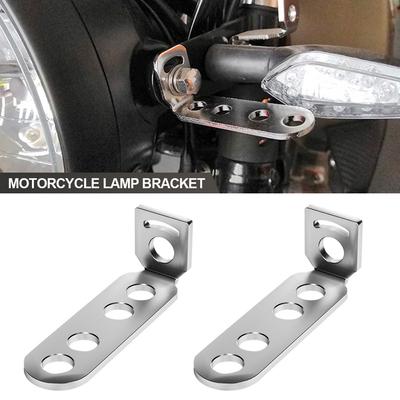 2 Stuks Universele Motorfiets Koplamp Montage Achteruitkijkspiegel Spotlamp Richtingaanwijzer Lamp Beugel Vaste Beugel Bevestiging