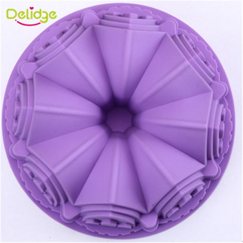 Silicone Mold 1PC Big Crown 3D Birthday Cake Decorating Tools Bread Fondant Mold Baking Pastry Tool
