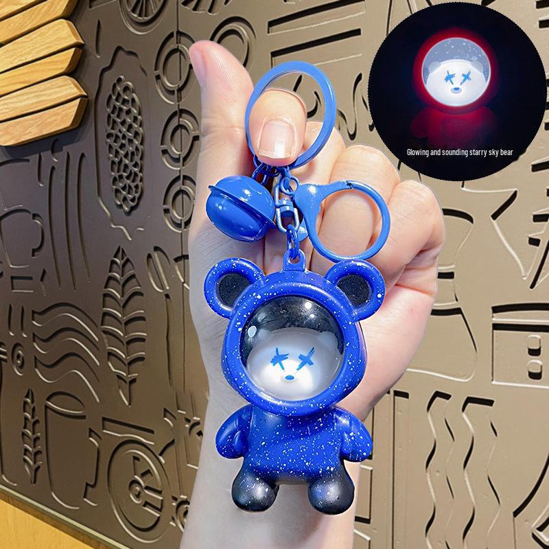 Brelok Miś Gwieździste Niebo 2024: Zmieniający kolor wisiorek dla par