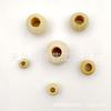Diy Loose Bead Wood Bead Jewelry Accessories 10-25Mm Log Color Large Hole Lotus Wood Round Beads Handmade Beading