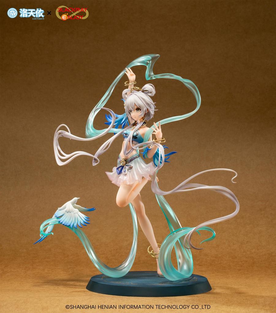 BLACKRAY ENJOY Raku Tenyi Aotori Denshin Scale Painted Finished Figure Ver. 1/18 PVC&ABS