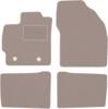 Beige Velour Floor Mats For: Toyota Prius III Hatchback (2009-2011)