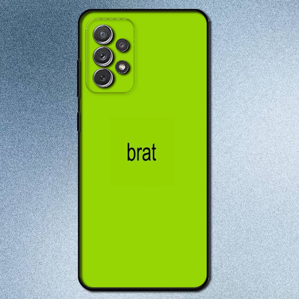 

C-Charli XCX Brat Cool For Samsung S 25,24,23,22,30,21,10,9,Ultra,Plus,Lite,FE,4,5G Phone Case Black Soft Case SamsungS24plus
