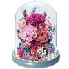 Eternal Flower Carnation Glass Cover Finished Ornament Mother's Day Gift for Mother and Elders