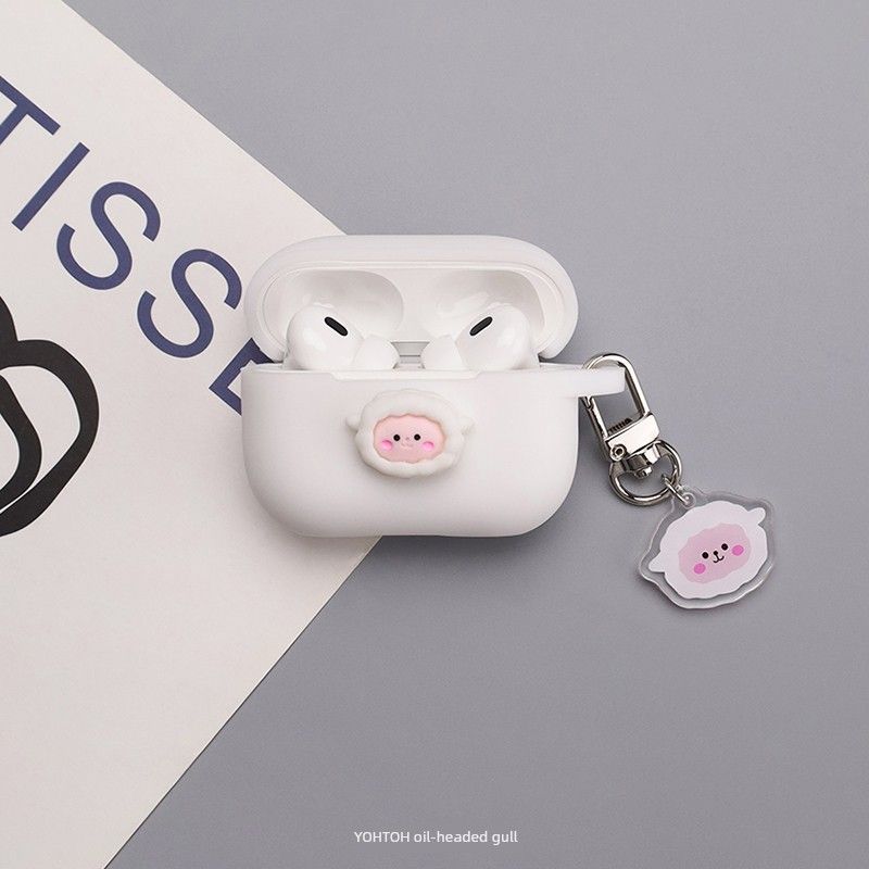 Wireless Bluetooth Headset Protective Case Airpods3/4 Cute Cartoon Integrated 1/2 Generation Silicone Earphone Case Noise Reduction Pro Soft Case