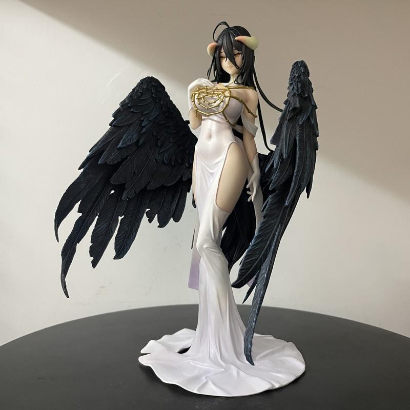 Overlo Action Figure Albedo Manga Figurine Albedo 24cm GK Statue Doll Model Ornament Anime Peripheral Toys Gift for Fans