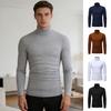 Herren Rollkragenpullover, Langarm-Unterhemd, Slim Fit, lässiges Baselayer-Shirt für Arbeit, Büro, Freizeit