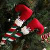 Artificial Leg Christmas Elf Legs Pendants Funny Plush Elf Legs Decorations  Christmas Holiday
