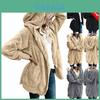 Cozy Women Winter Fluffy Coat Fleece Fur Jacket Teddy Bear Hoodies Soft Material