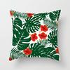 Ins Plant Flower Peach Skin Fleece Pillow Cover Sofa Car Pillow Cushion Cover Lunch Home Furnishing