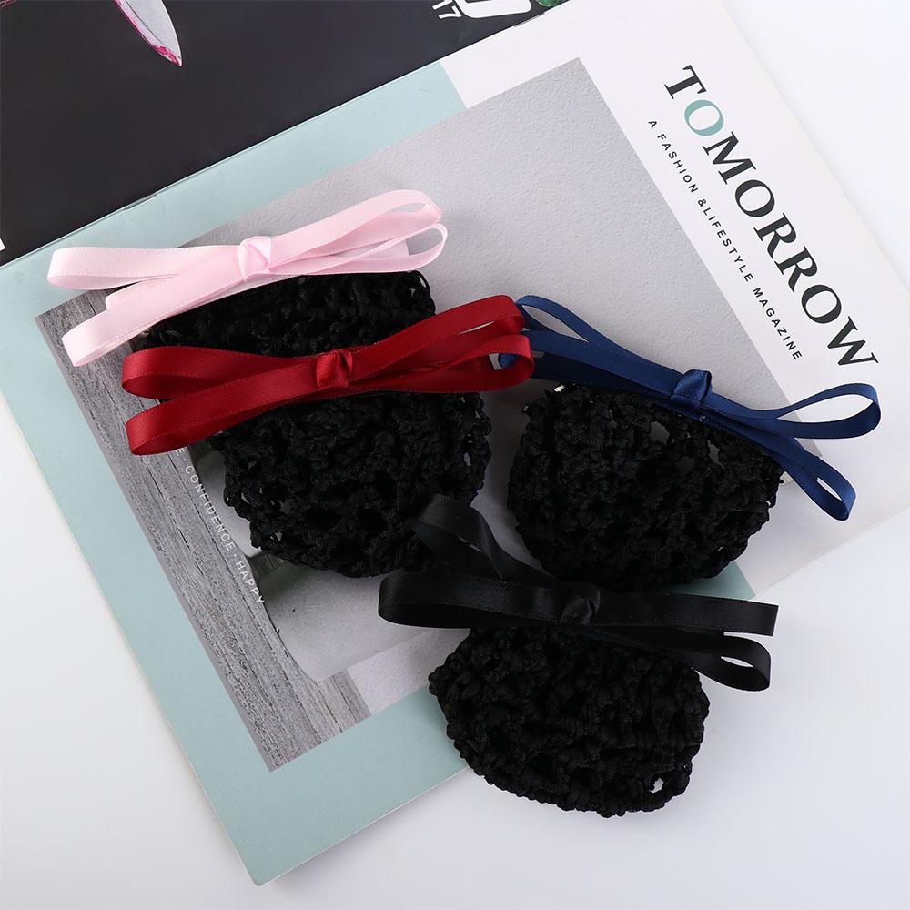 Hair Net Lady Dance Headdress Hairgrips Cover Net Ponytail Clip Korean Bun Snood Women Spring Clips