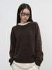 GENERALIDEA Unisex Hairy Knit Pullover [Brown] / Sbe4U05010
