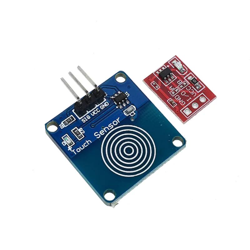 5PCS TTP223 Touch Key Switch Module Touching Button Self-Locking/No-Locking Capacitive Switches Single Channel Reconstruction