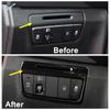 Stainless Steel Car Head Light Switch / Glove Box Handle / AC Air Outlet Cover Trim Accessories For Hyundai Creta